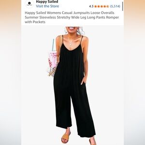 Black Sleeveless Jumpsuit